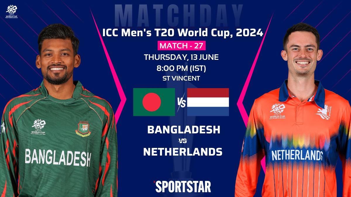 BAN vs NED Live Score, T20 World Cup 2024: Rain delays Toss in Bangladesh vs Netherlands Group D match